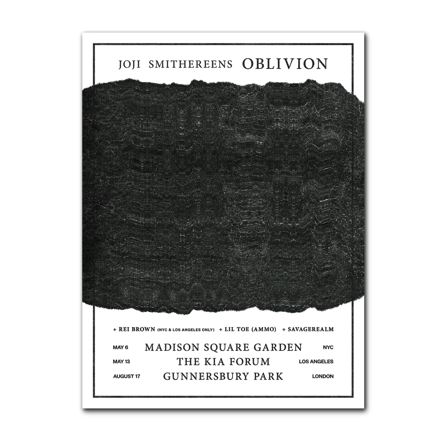 OBLIVION Tour Poster
